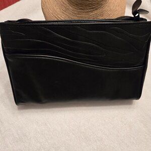 Vintage Avon Gift Collection Textured Convertible Black Handbag